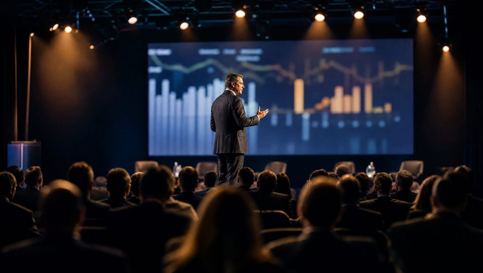 Palestra em evento corporativo